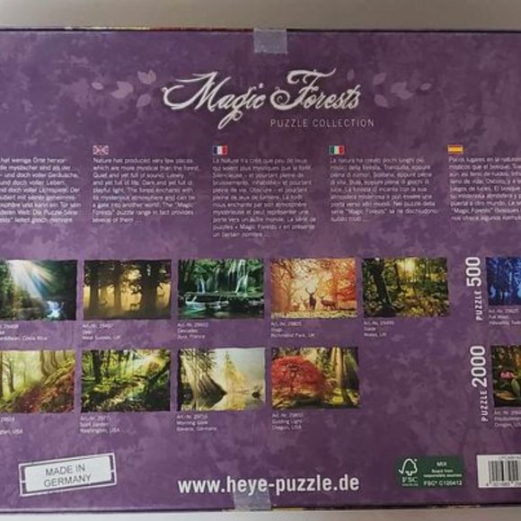 Puzzle box Magic Forests with 1000 pieces - Picture 4 of 4